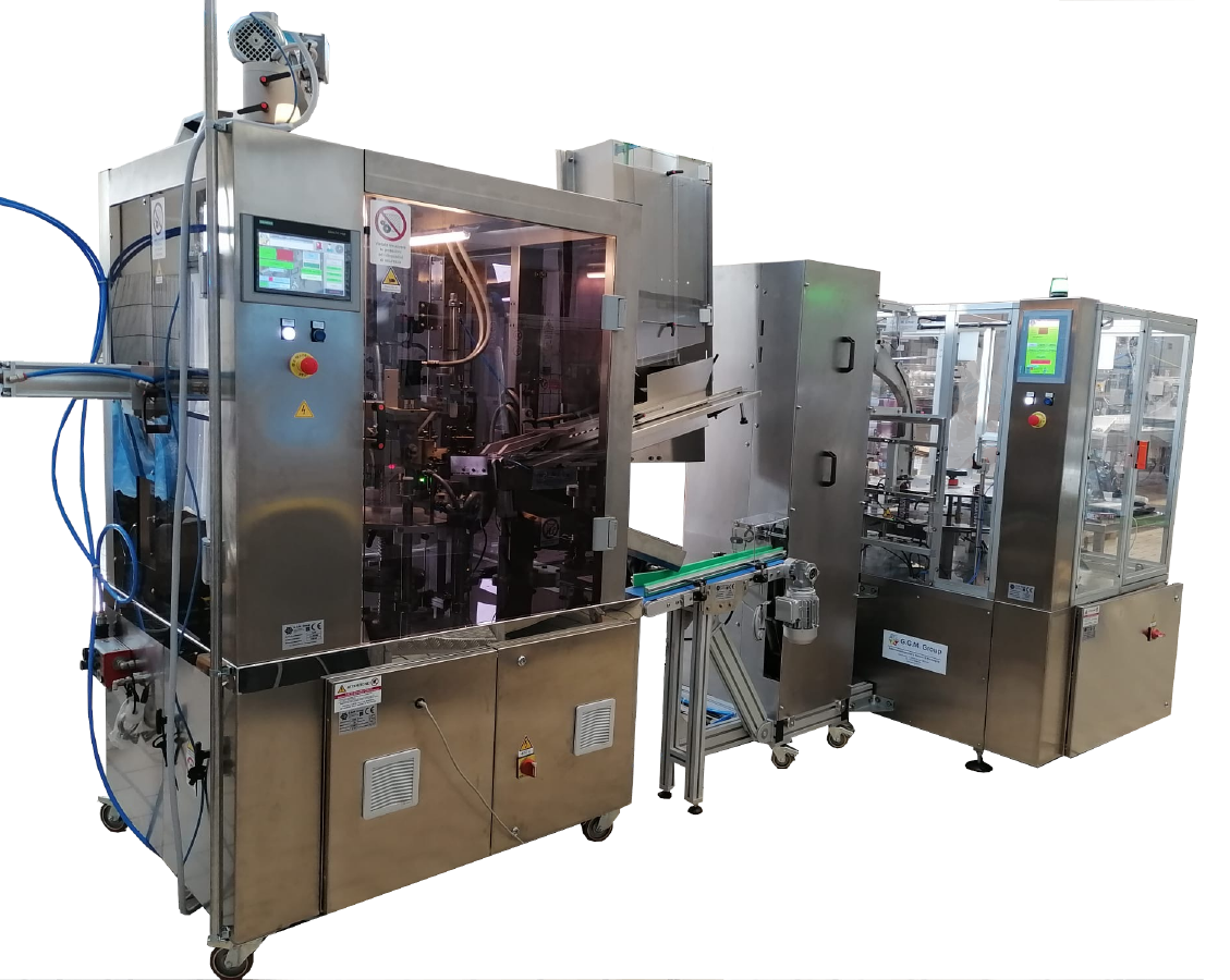 Filling and cartoning line